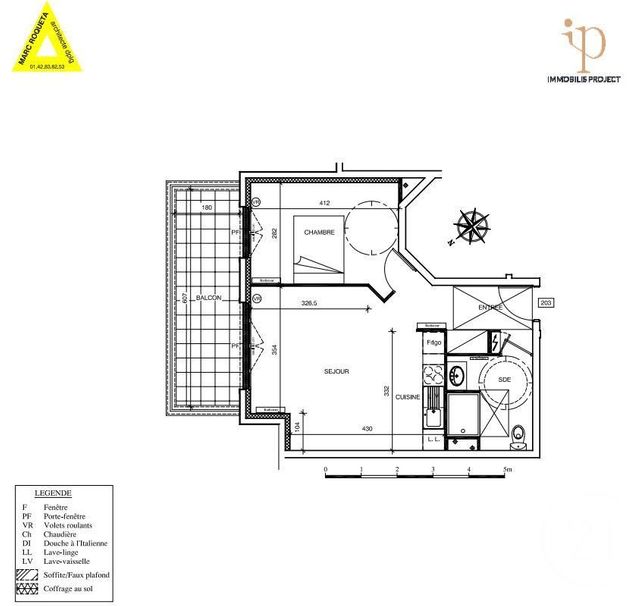 Appartement F3 à vendre - 2 pièces - 45.83 m2 - ST MAUR DES FOSSES - 94 - ILE-DE-FRANCE - Century 21 Immo Bac