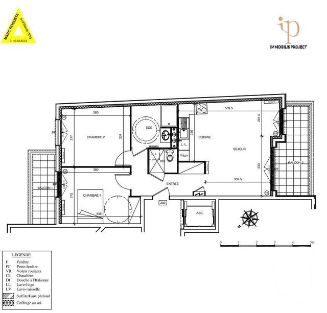 Afficher la photo en grand Appartement F3 à vendre - 3 pièces - 64.33 m2 - ST MAUR DES FOSSES - 94 - ILE-DE-FRANCE - Century 21 Immo Bac