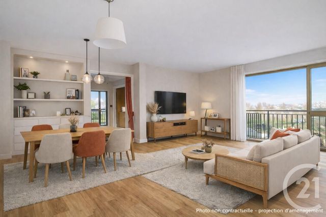 Appartement F6 à vendre - 6 pièces - 108.21 m2 - ST MAUR DES FOSSES - 94 - ILE-DE-FRANCE - Century 21 Immo Bac